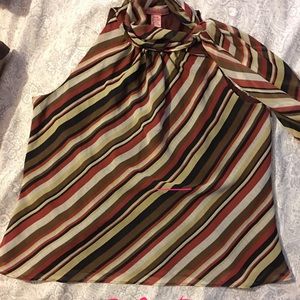 Sleeveless top with side scarf size 22