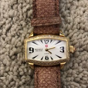 Michele Urban Retro Gold Diamond Watch