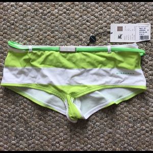 Green and white Burberry bottom. Size Medium