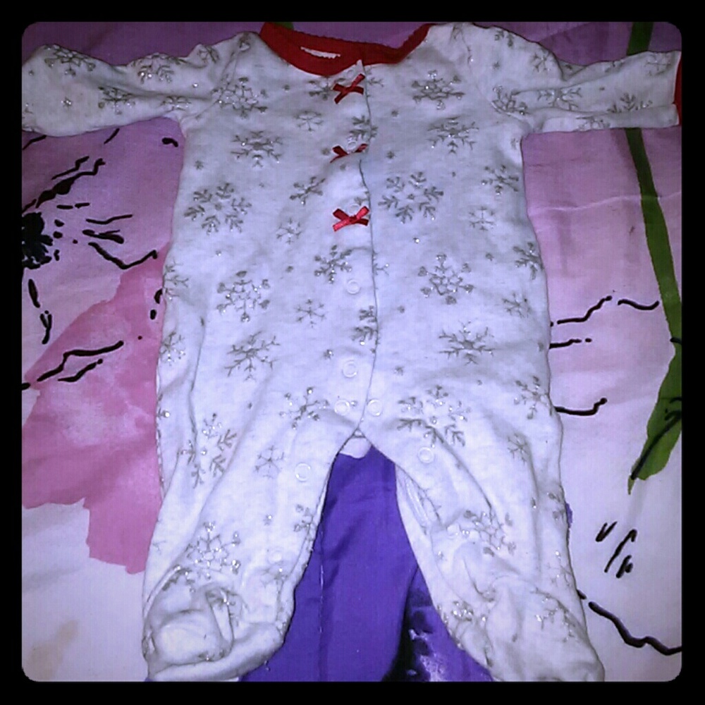 Christmas footsie onsie