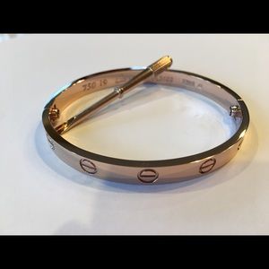 Yellow gold plated 19 cm screwdriver love bracelet