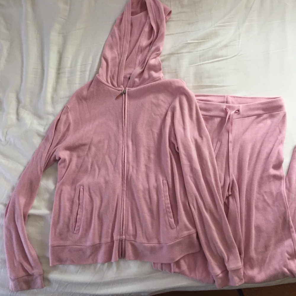 Pink sweat suit