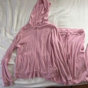 Pink sweat suit