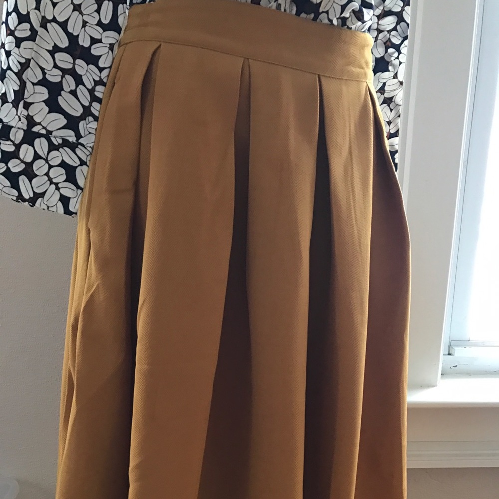 NEW Yellow Midi Skirt