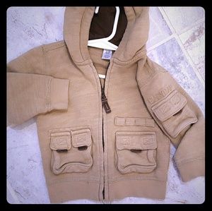 Baby Gap infant boys thick cargo hoodie