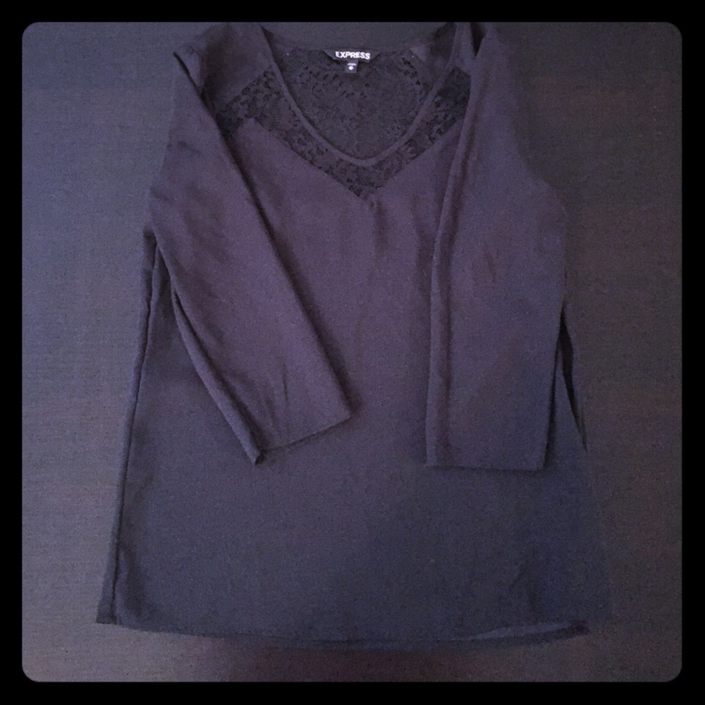 Express lace back shirt