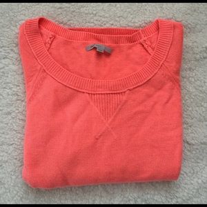 Gap Quarter Length Sleeve Orange Sweater