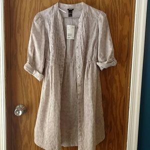 Gray/brown marbled tunic