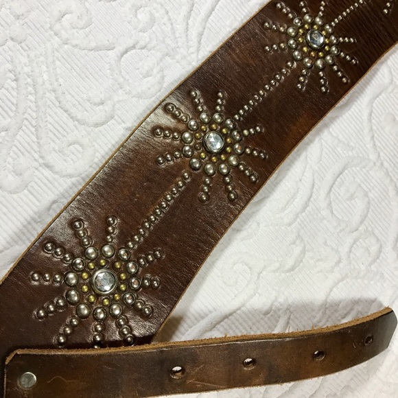 🌟Host Pick🌟Star Burst Stud & Gem Leather Belt - Picture 3 of 4