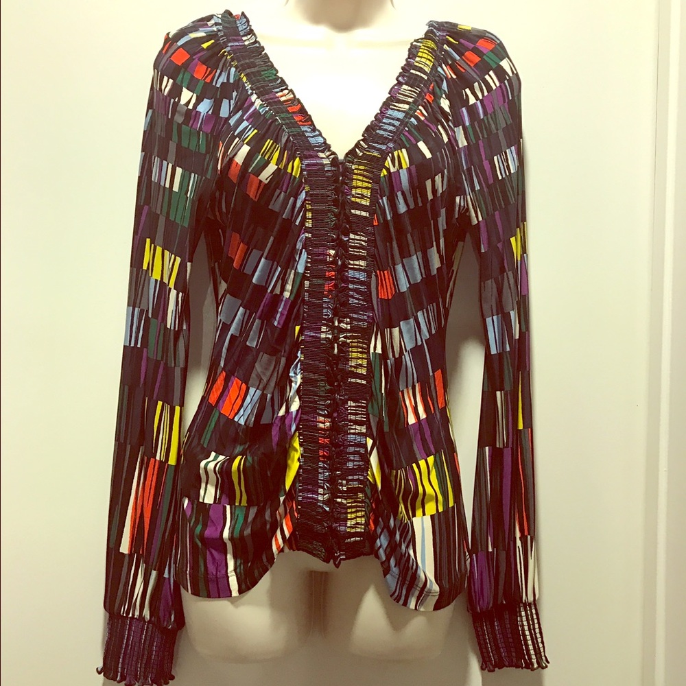 BGBG Multi Colored V Top