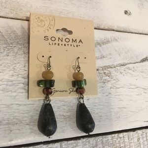 Genuine shell drop earrings