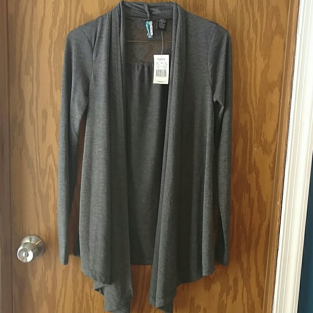 Gray long sleeved sweater