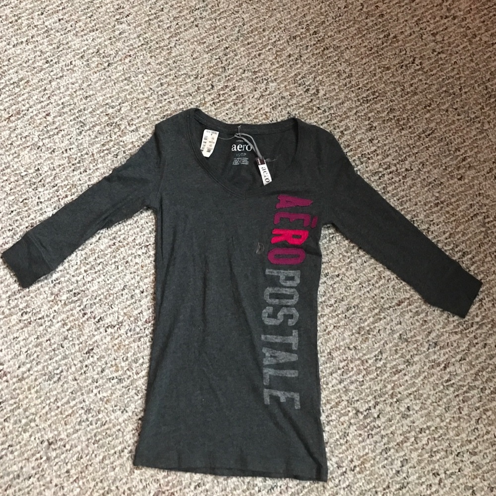 aeropostale sleep chrop sleeve shirt
