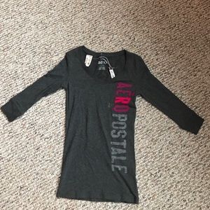 aeropostale sleep chrop sleeve shirt