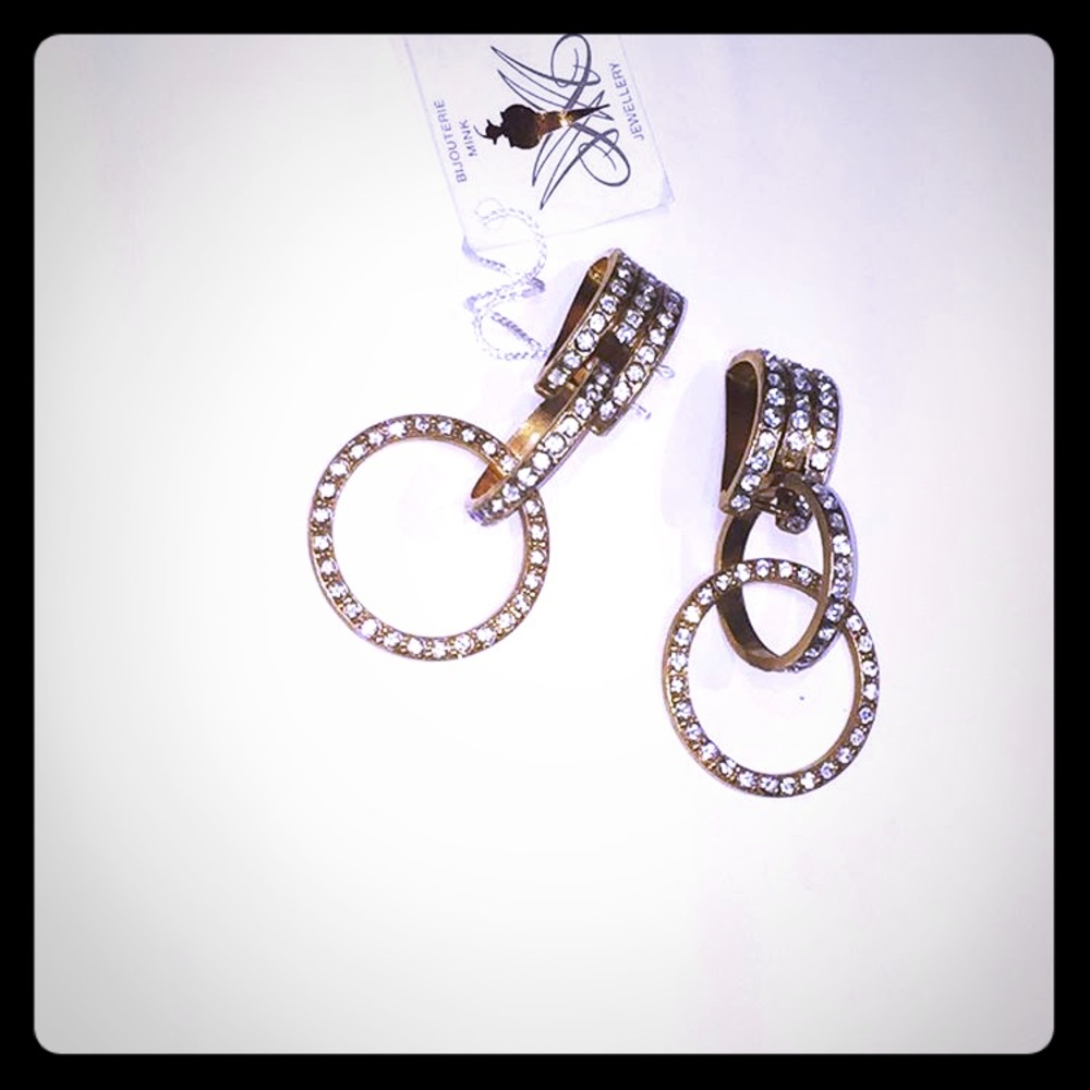 Vintage Italian hoop hoop hoop earrings