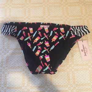Juicy Couture bikini bottoms popsicles and black