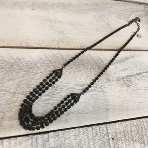 Monet black necklace