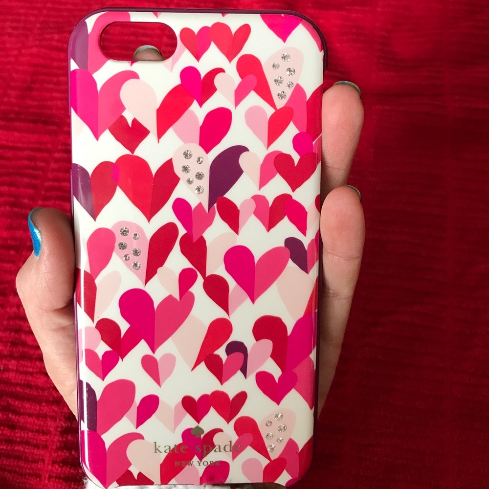 Cute Kate Spade ♠️ Valentine-themed phone case