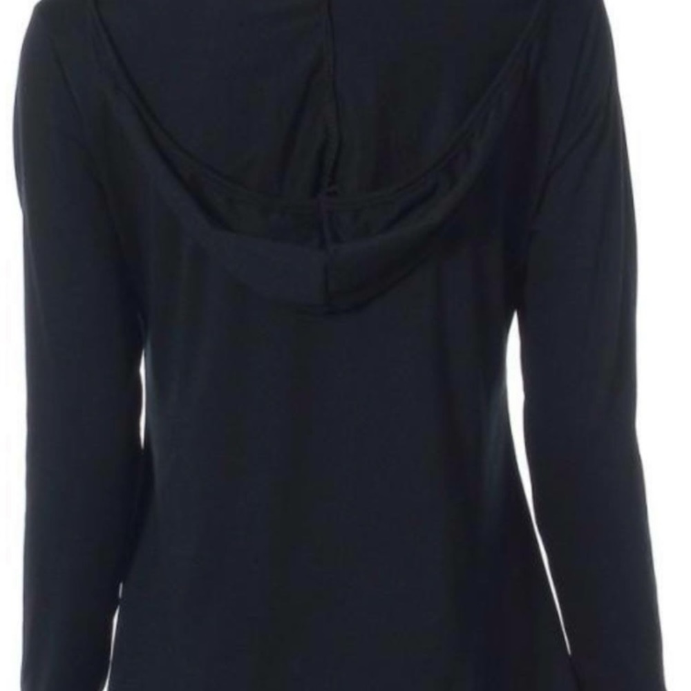 Sexy, Deep V Plunge, Lace Up, Hooded Tunic Top - Picture 5 of 8