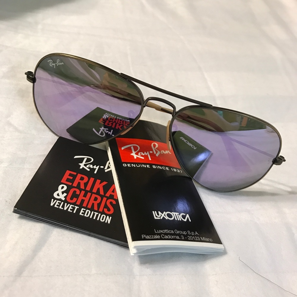 Ray-ban Aviator Flash Lens Lilac