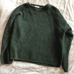 Forest Green Vintage Knit Sweater