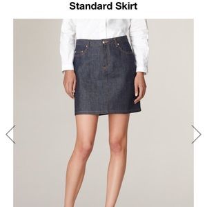 BRAND NEW A.P.C. Denim Standard Skirt