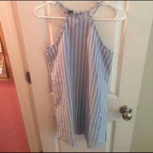 Blue and White Dress