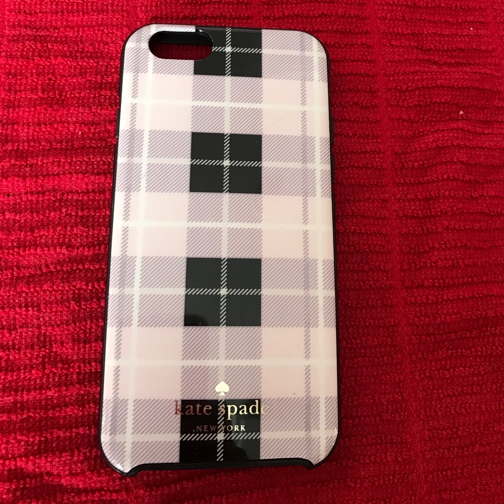 Kate Spade ♠️ plaid patterned phone case