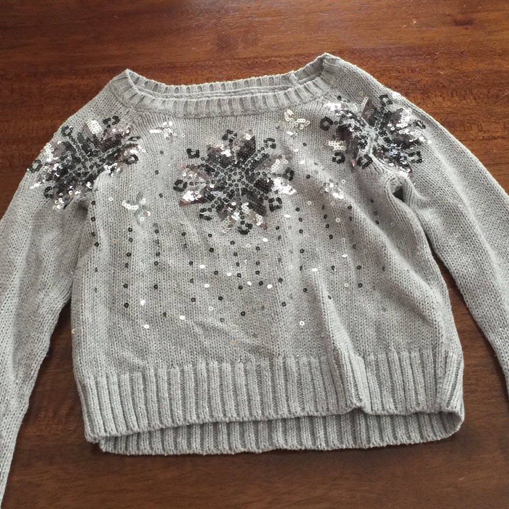 Girls sequence knit top