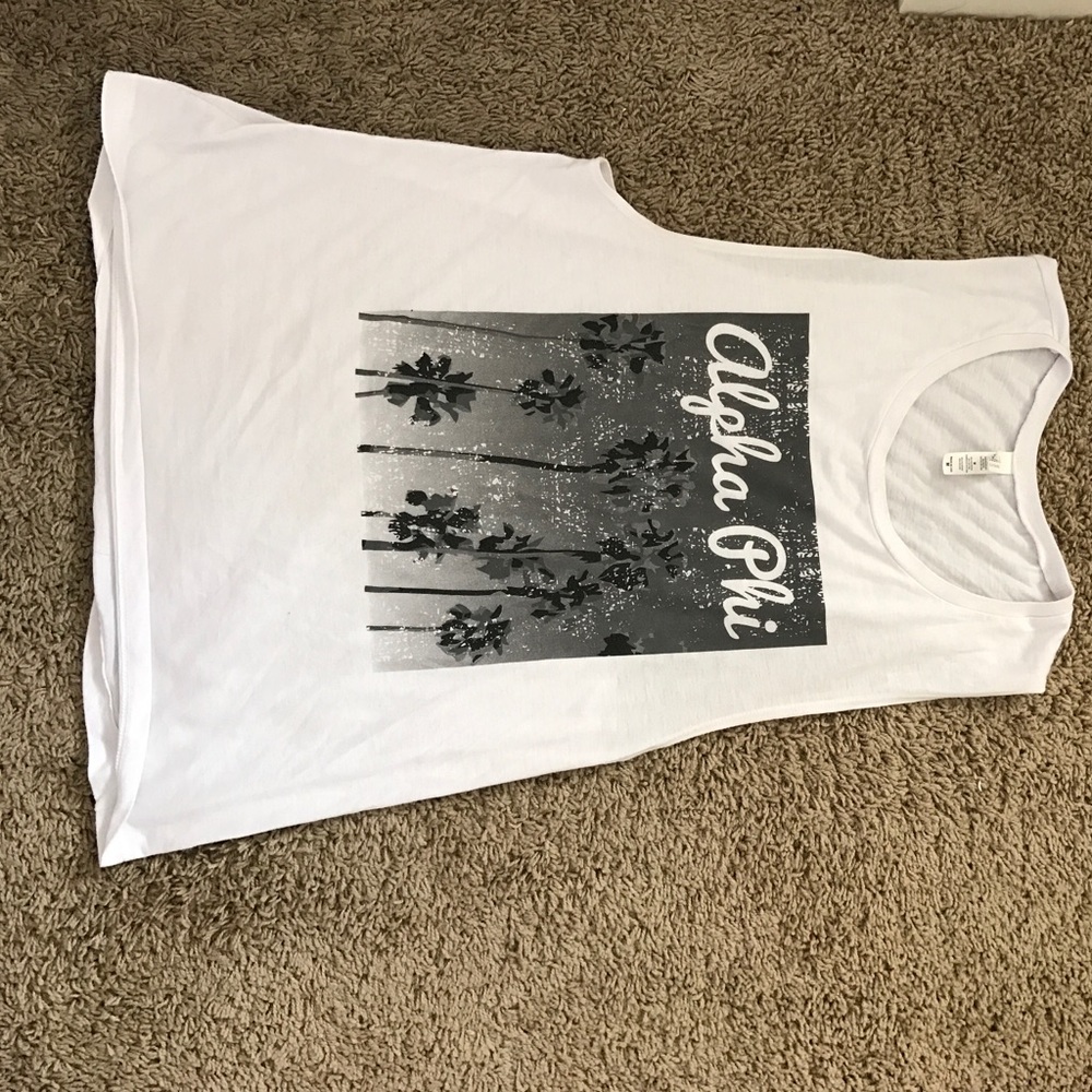 Alpha phi palm tree tank top