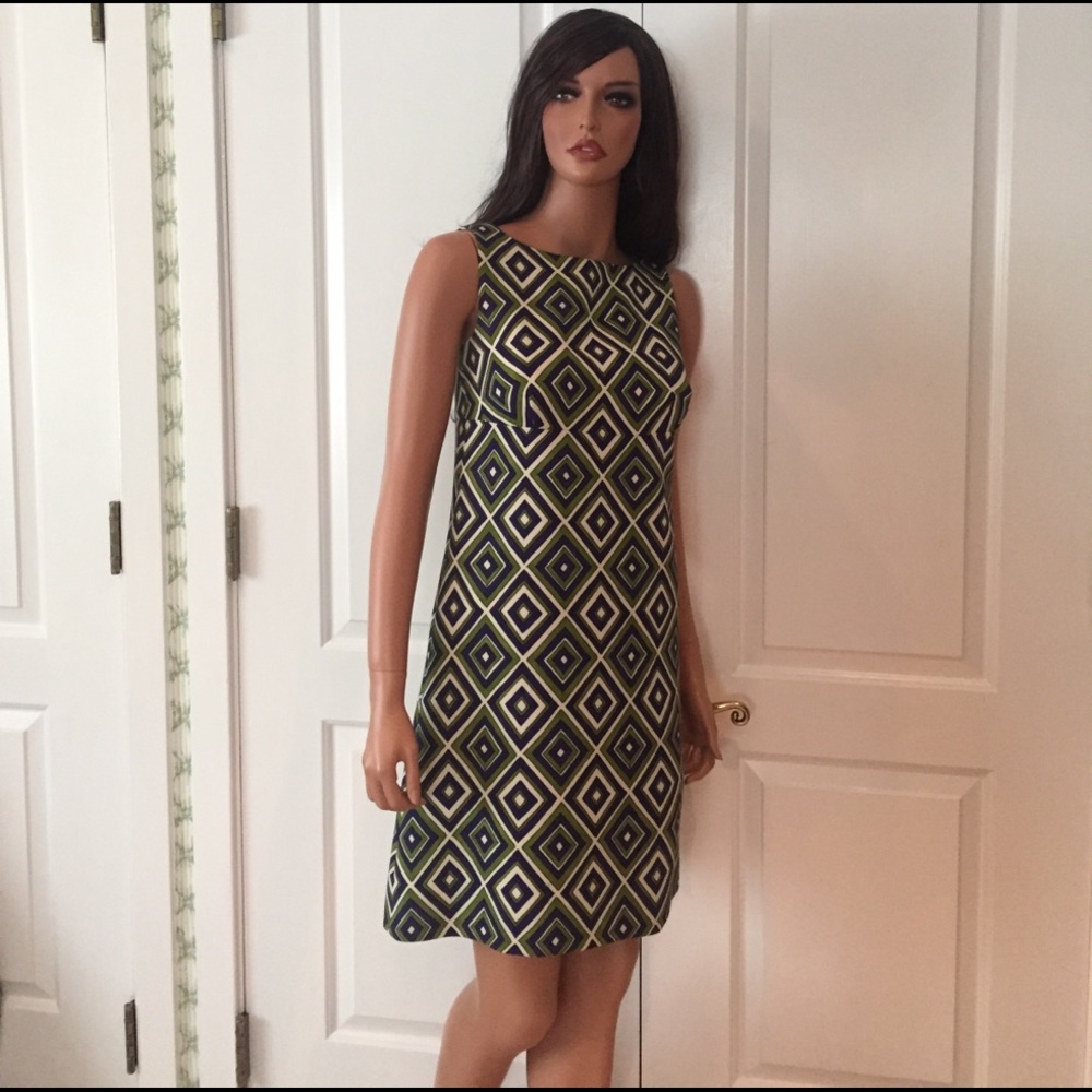 Prada gorgeous geometric print dress