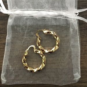 Gold Hoops Earrings