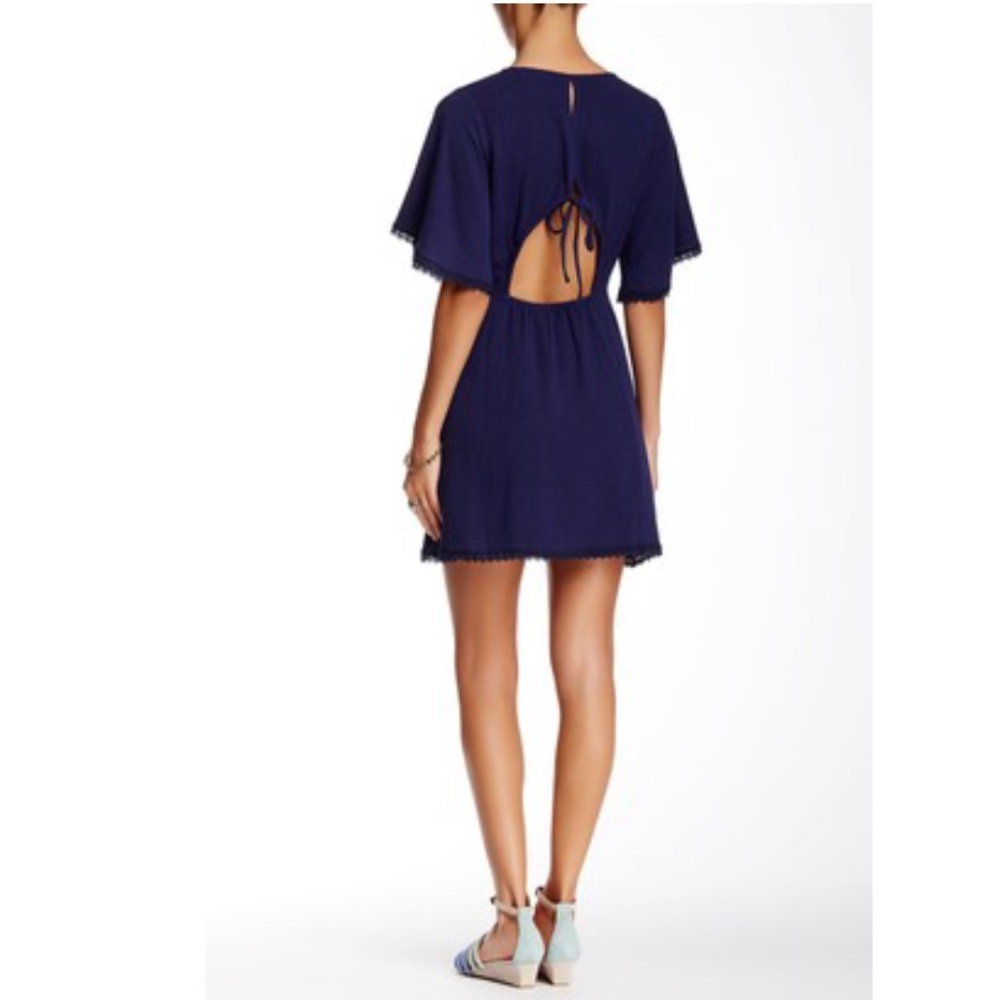 Lush - Woman’s Cutout  Back Scalloped Dress - Picture 3 of 3