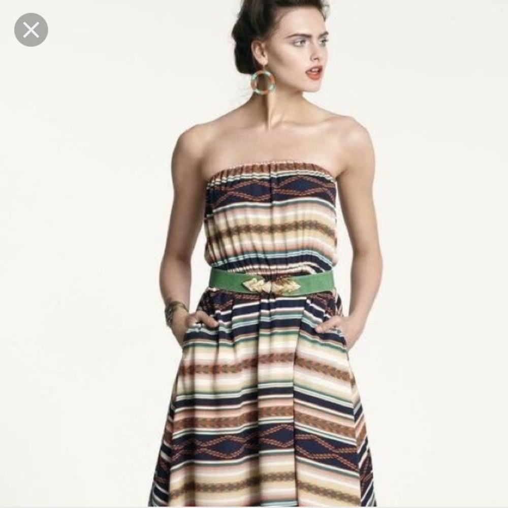 Anthropologie Maeve southwest high low dress
