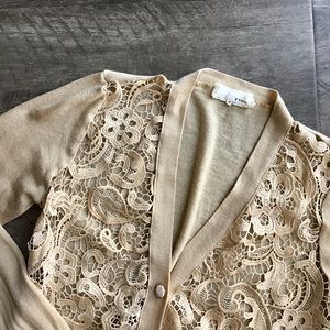 Crocheted Lace Cardigan Sweater!