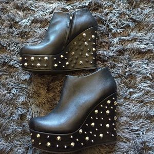 Urban outfitters black spike heels