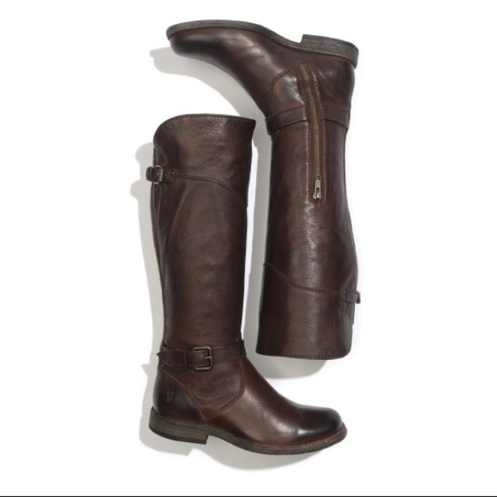 Frye Phillip Riding Boot, Dark Brown