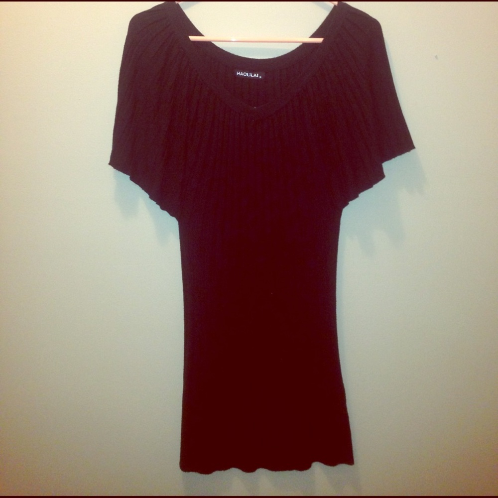 Fitted sweater dress