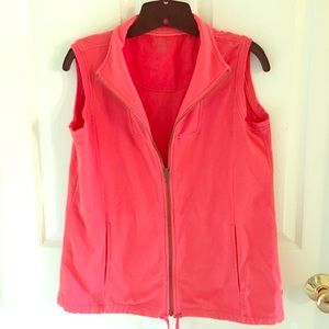 Coral Liz Claiborne Cotton vest