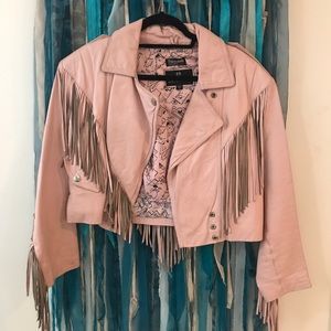 Fringe Leather Jacket