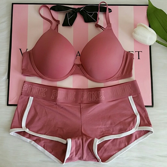 PINK Victoria's Secret Other - Nwt Pink Vs Push-up Bra 34B & Boyshort size S