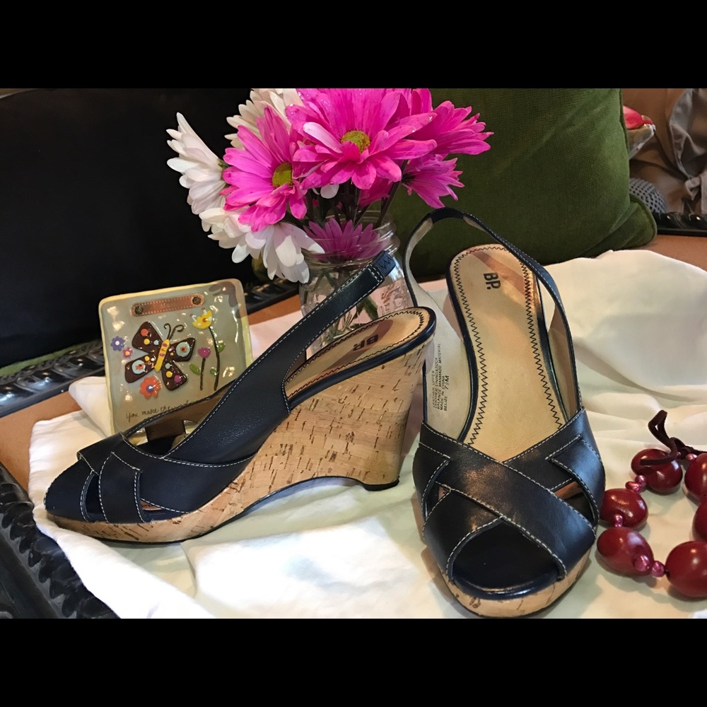 BP Wedges Navy Blue Color 👠💙