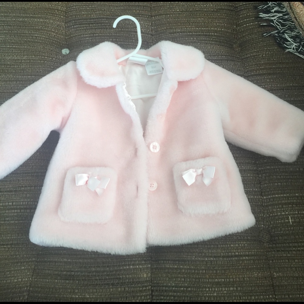 Pink fur coat - Picture 1 of 2