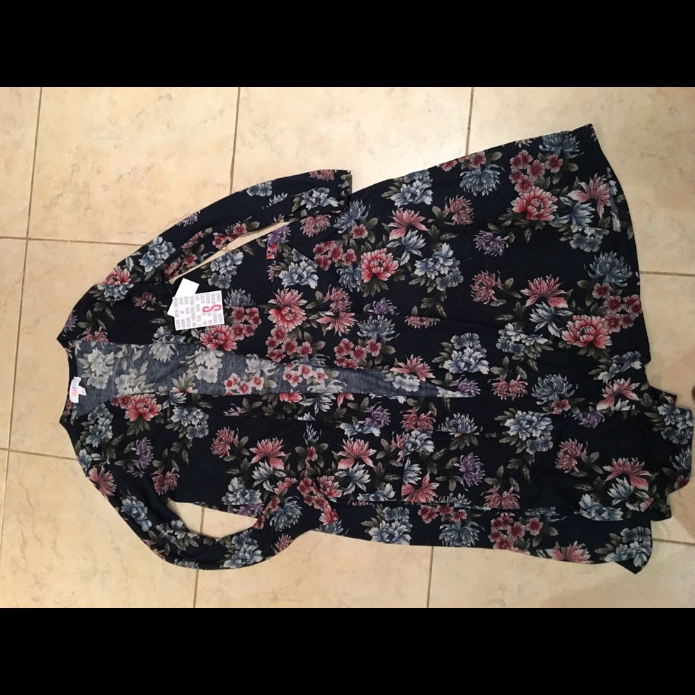 Lularoe Floral Sarah Cardigan/Duster