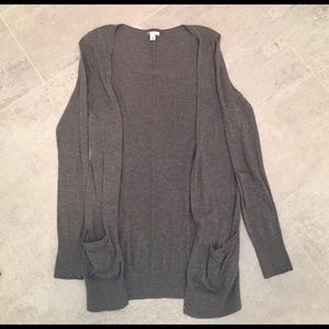 Grey BP long sleeve cardigan