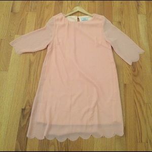 Tobi Scalloped Shift Dress