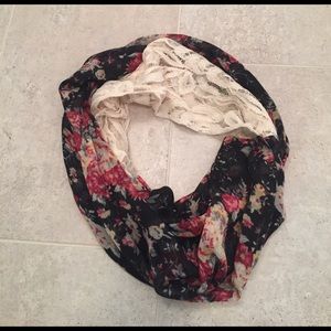 Floral/Lace infinity scarf