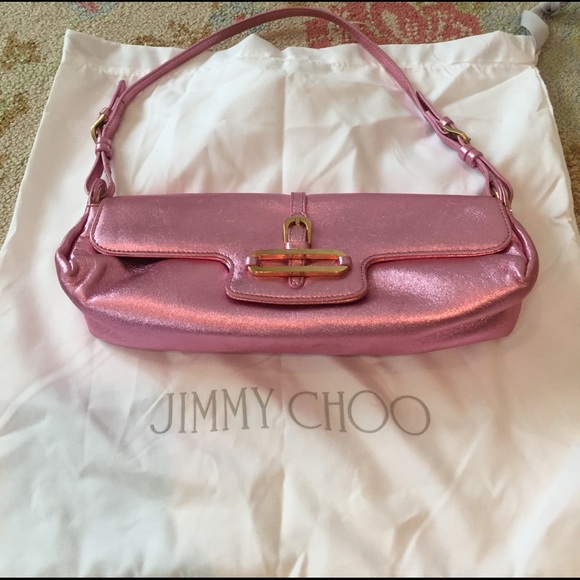 Jimmy Chip pink metallic handbag - Picture 4 of 4