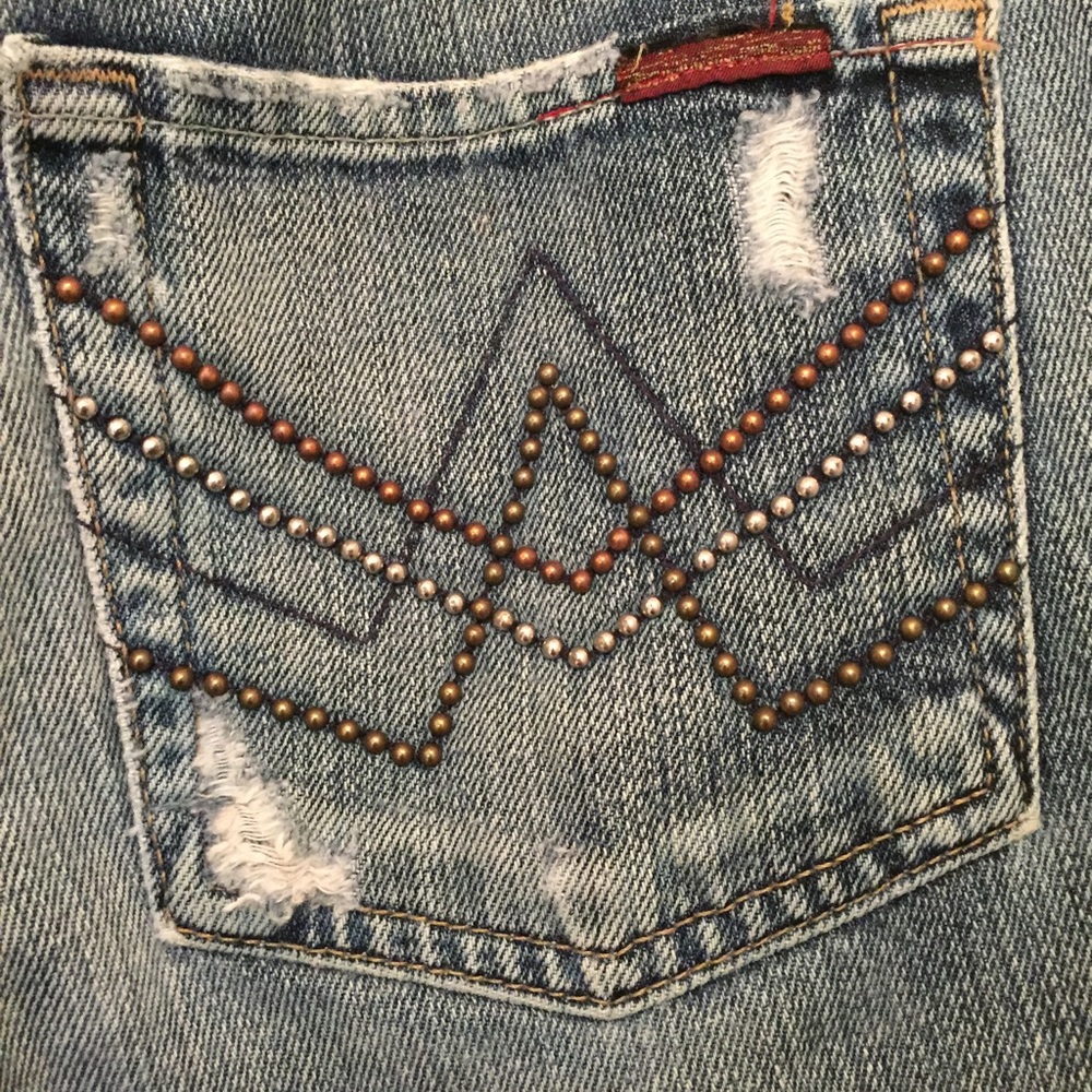 7 For All Mankind jeans with studded "A" pocket