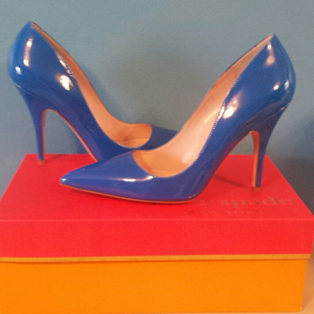 KATE SPADE  NY "Licorice"  Patent Leather Pumps